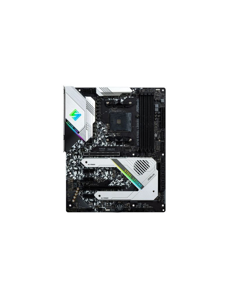 Asrock X570 STEEL LEGEND  AMD X570  AM4  ATX  4 DDR4  HDMI  DP  XFire  RGB Lighting  PCIe4  Rock-Solid Durability  M.2