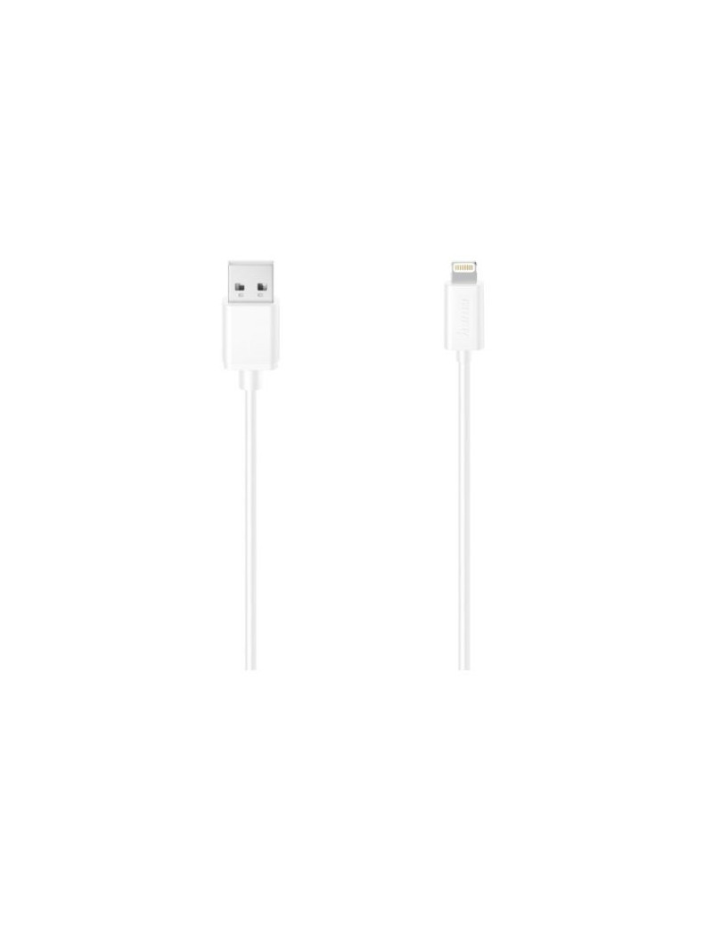 Hama Charging/Data USB-A to Lightning Cable  480Mbps  1.5 Metre  White