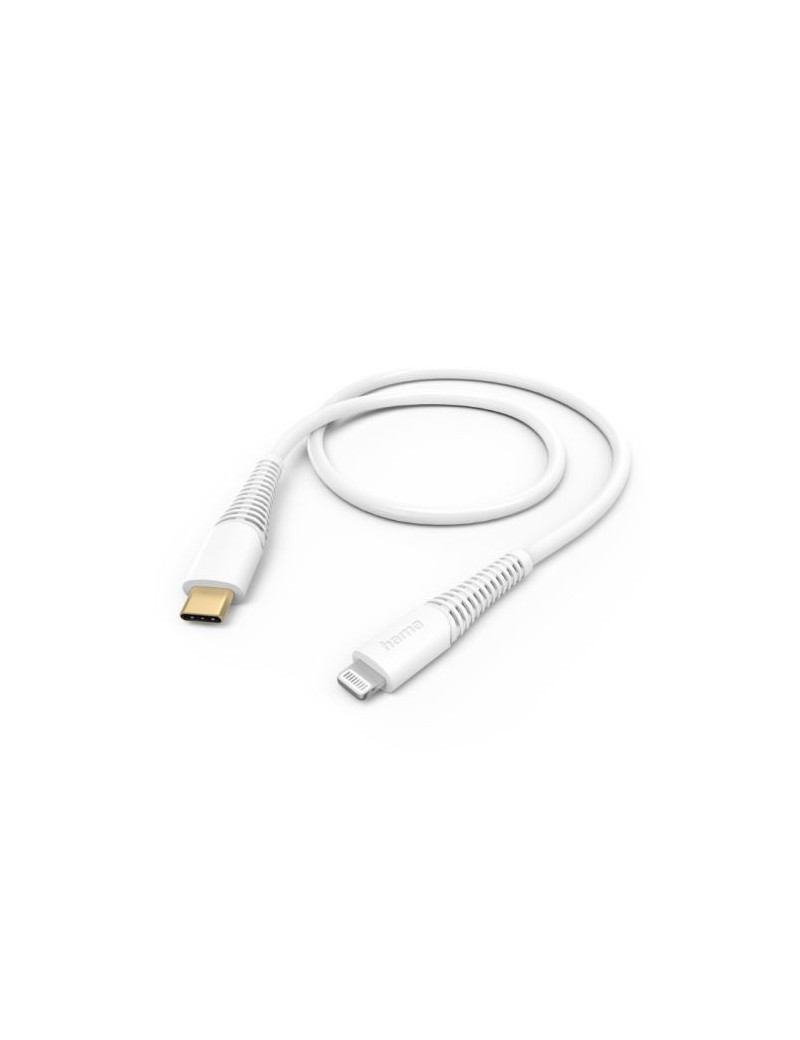 Hama Charging/Data USB-C to Lightning Cable  480Mbps  1.5 Metre  White