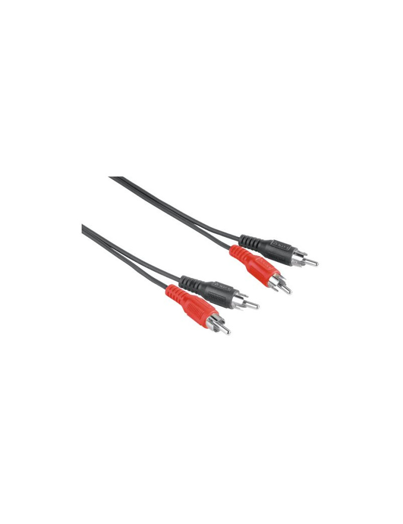 Hama 2x RCA Plugs to 2x RCA Plugs  1.5 Metre