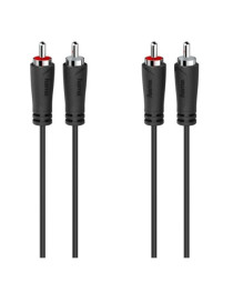 Hama 2x RCA Plugs to 2x RCA Plugs  1.5 Metre