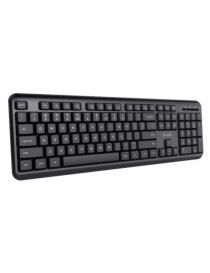 Trust TK-350 Wireless Membrane Keyboard  Spill-Proof  Silent Keys  Media Keys  Black