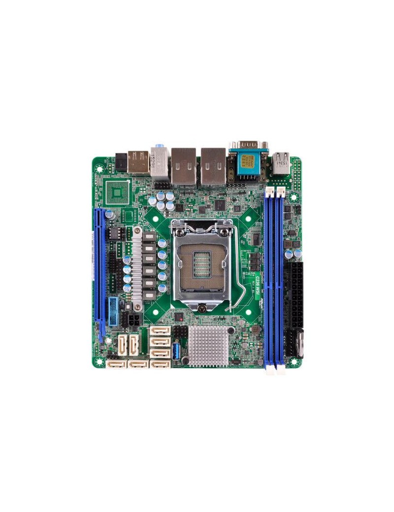 Asrock Rack C236 WSI Server Board  Intel C236  1151  Mini ITX  DDR4  Dual GB LAN  Serial Port