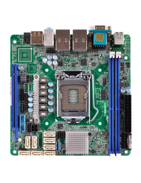 Asrock Rack C236 WSI Server Board  Intel C236  1151  Mini ITX  DDR4  Dual GB LAN  Serial Port