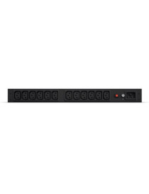 CyberPower PDU20BHVIEC12R Basic Power Distribution Unit  1U Vertical/Horizontal Rackmount  1x IEC C20 Input  12 Outlets  Overload Protection