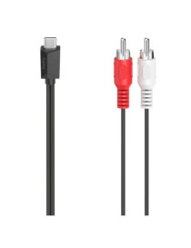 Hama USB Type-C to 2x RCA Plugs  1.5 Metre