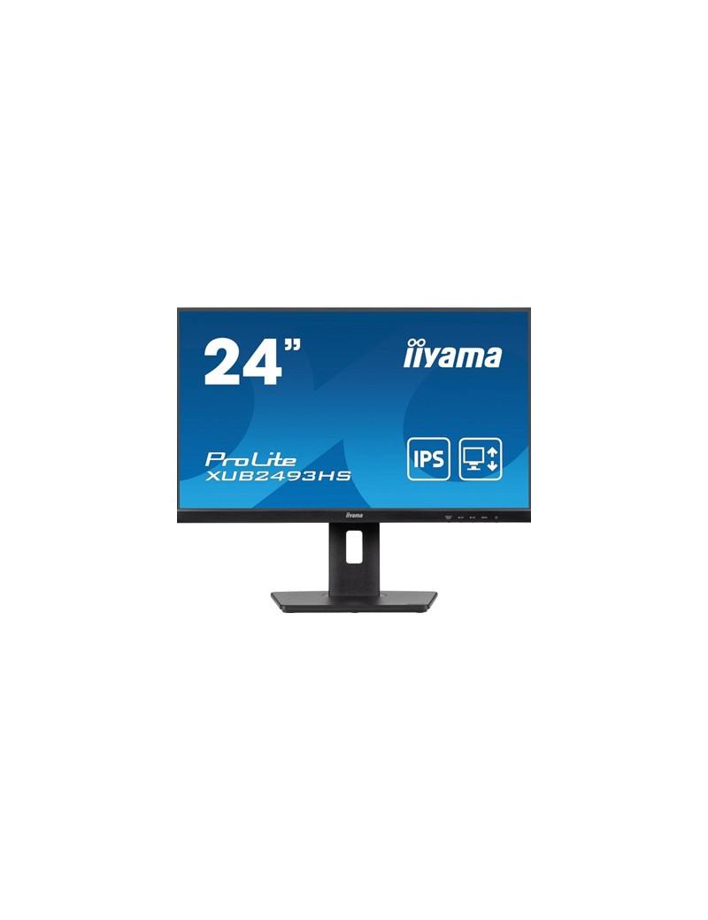 iiyama Prolite XU2493HS-B6 24 inch IPS Monitor  Full HD  1ms  HDMI  DisplayPort  100Hz  Speakers  Black  Internal PSU  VESA