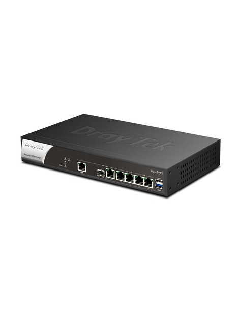 DrayTek V2962-K Vigor 2962 Wired 2.5GbE Dual-WAN Firewall Router and VPN Concentrator