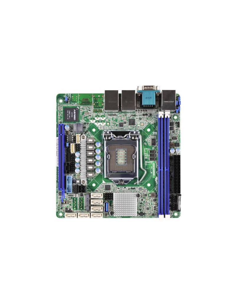 Asrock Rack E3C232D2I Server Board  Intel C232  1151  Mini ITX  DDR4  VGA  Dual GB LAN  IPMI LAN  Serial Port  M.2