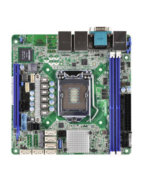 Asrock Rack E3C232D2I Server Board  Intel C232  1151  Mini ITX  DDR4  VGA  Dual GB LAN  IPMI LAN  Serial Port  M.2