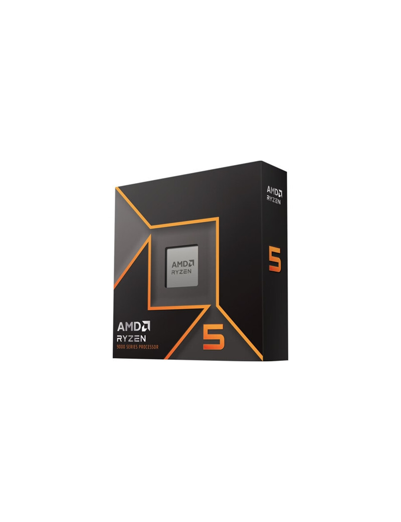 AMD Ryzen 5 9600X with Radeon Graphics  6 Core AM5 Processor  12 Threads  3.9Ghz up to 5.4Ghz Turbo  32MB Cache  65W  No Fan