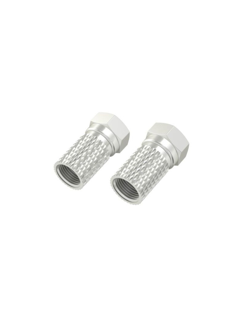 Hama 7mm F-Plug Screw-On Connectors 2-Pack