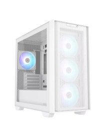 Asus A21 Plus ARGB Gaming Case w/ Glass Window  Micro ATX  4x ARGB Fans  380mm GPU & 360mm Radiator Support  Asus BTF Compatible  White