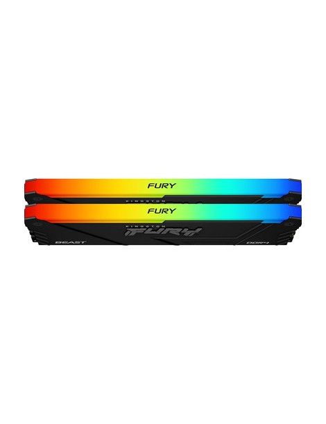 Kingston Fury Beast 16GB 3600MHz (2x8Gb) DDR4 CL17 DIMM RGB System Memory