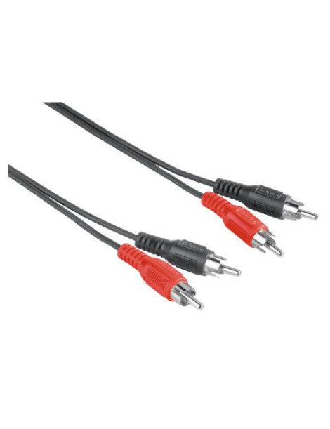 Hama 2x RCA Plugs to 2x RCA Plugs  1.5 Metre