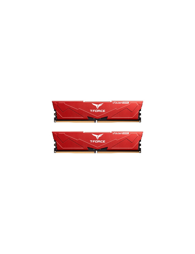 Team T-Force Vulcan FLRD532G5200HC40CDC01 32GB (2x16GB) System Memory  5200MHz  CL40  DDR5 Kit  Red