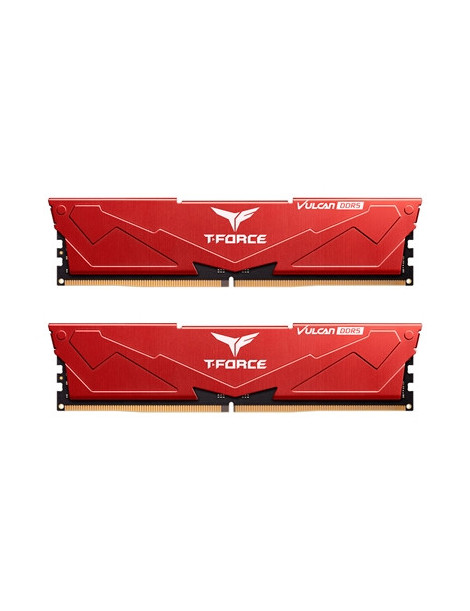 Team T-Force Vulcan FLRD532G5200HC40CDC01 32GB (2x16GB) System Memory  5200MHz  CL40  DDR5 Kit  Red