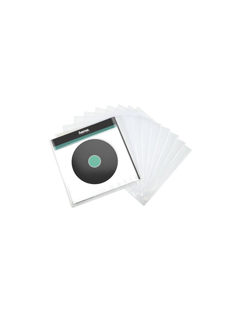 Hama LP Outer Sleeves x10  Transparent