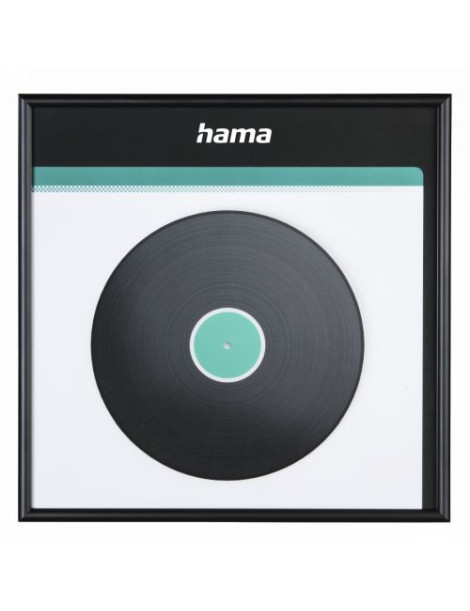 Hama LP Wall Mount Cover Frame  Aluminium  Black  31.5 x 31.5 cm