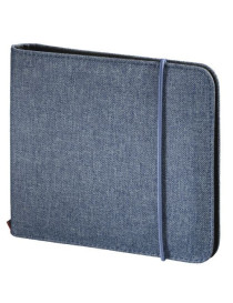 Hama Up to Fashion CD/DVD/Blu-Ray Disc Wallet  Up to 24 Discs  Blue