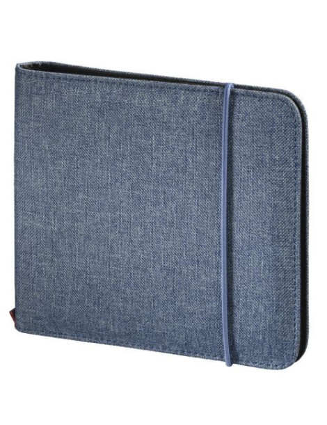 Hama Up to Fashion CD/DVD/Blu-Ray Disc Wallet  Up to 24 Discs  Blue