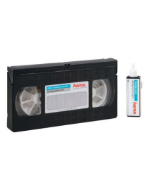 Hama VHS/S-VHS Video Cleaning Tape with Cleaning Fluid