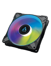 Arctic 14cm P14 Semi-Passive PWM PST ARGB Case Fan  Fluid Dynamic  12 LEDs  200-1900 RPM  0dB Mode