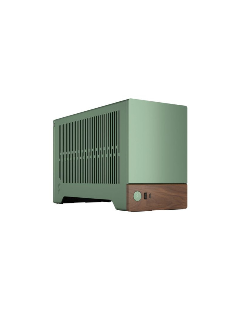 Fractal Design Terra Jade SFF PC Case  Mini ITX  Walnut Front  Anodized Aluminium Exterior  322mm GPU Support  Requires SFX/SFX-L PSU  USB-C