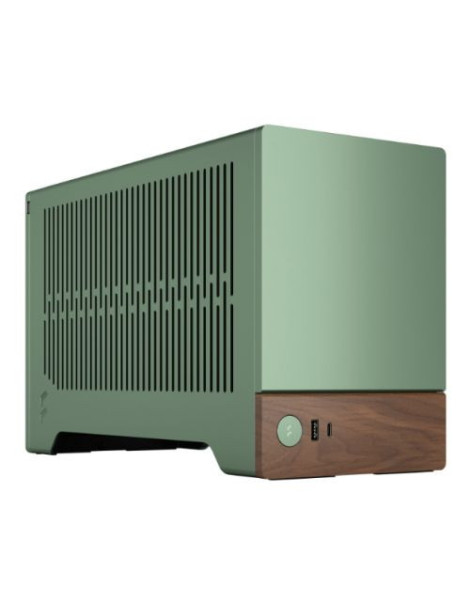 Fractal Design Terra Jade SFF PC Case  Mini ITX  Walnut Front  Anodized Aluminium Exterior  322mm GPU Support  Requires SFX/SFX-L PSU  USB-C