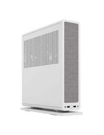 Fractal Design Ridge (White) SFF Console-Type Case  Mini ITX  Requires SFX/SFX-L PSU  2 Fans  PCIe 4.0 Riser Card  USB-C  Horizontal/Vertical Orientation