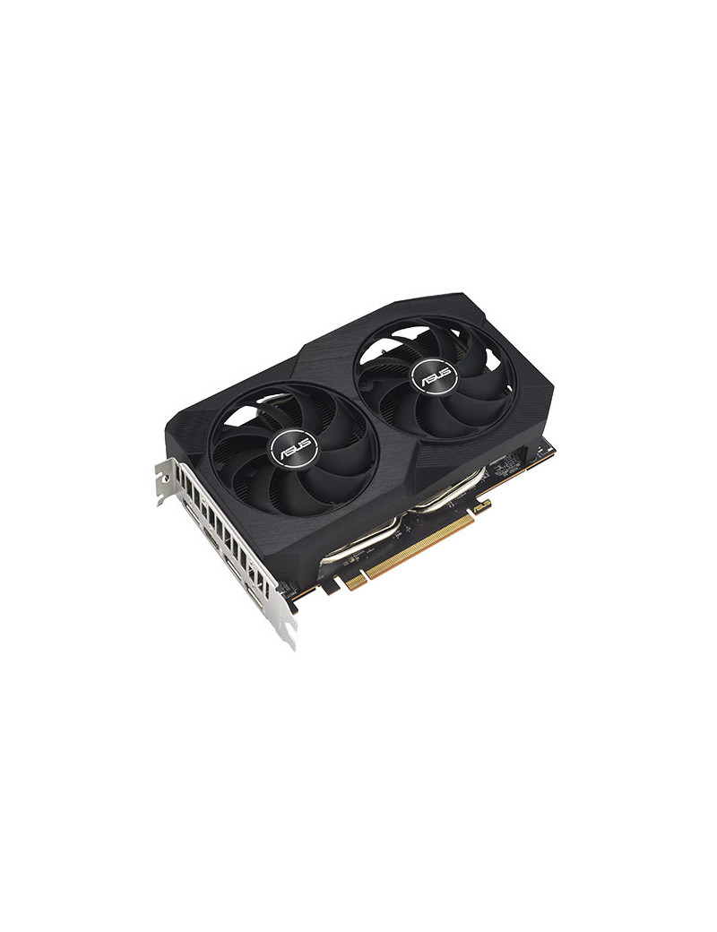 Asus DUAL RX7600 V2 OC  PCIe4  8GB DDR6  HDMI  3 DP  2715MHz Clock  Overclocked