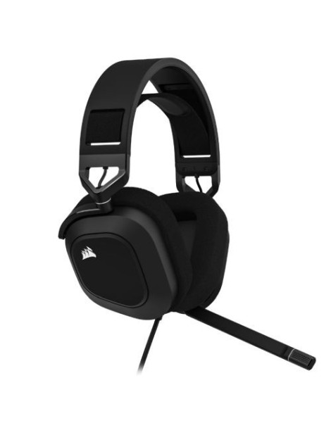 Corsair HS80 RGB Wired Gaming Headset  USB  7.1 Surround  Flip-To-Mute Mic  Broadcast-Grade Mic  RGB Logo  Carbon