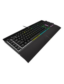 Corsair K55 RGB PRO Membrane Gaming Keyboard  USB  5-Zone RGB  12-Key Rollover  Anti-Ghosting  6 Macros  IP42