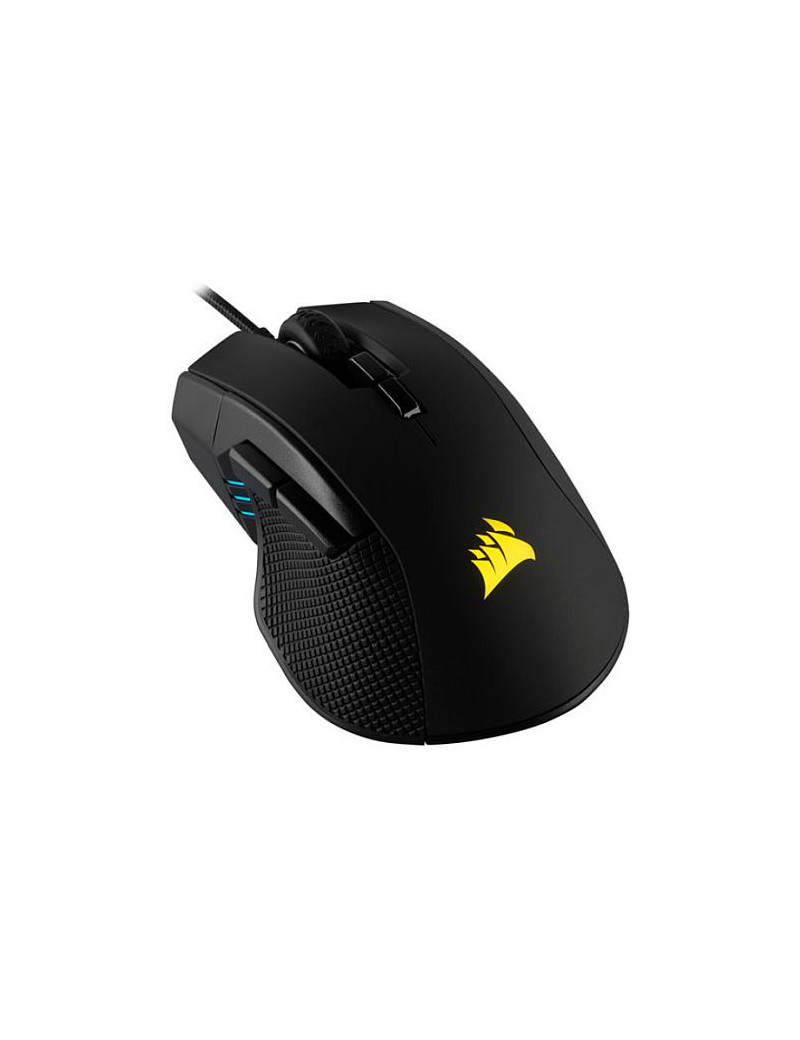 Corsair Ironclaw RGB FPS/MOBA Lightweight Gaming Mouse  Contoured Shape  Omron Switches  18000 DPI  7 Programmable Buttons