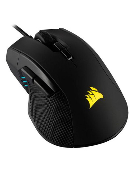 Corsair Ironclaw RGB FPS/MOBA Lightweight Gaming Mouse  Contoured Shape  Omron Switches  18000 DPI  7 Programmable Buttons