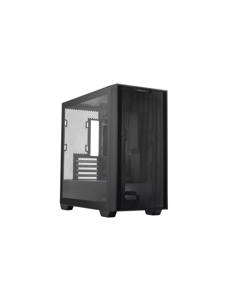 Asus A21 Gaming Case w/ Glass Window  Micro ATX  Mesh Front  380mm GPU & 360mm Radiator Support  Asus BTF Compatible  Black