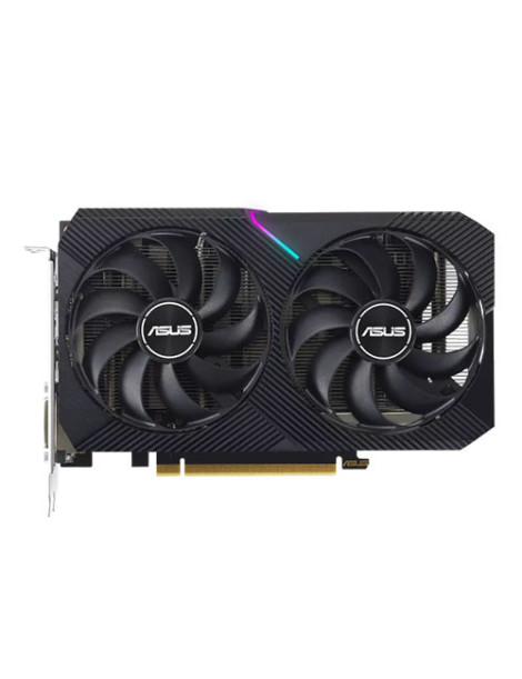 Asus DUAL RTX3050 OC V2  PCIe4  8GB DDR6  HDMI  DP  DVI  1852MHz Clock  RGB Lighting  Overclocked