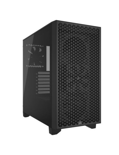 Corsair 3000D Airflow Gaming Case w/ Glass Window  ATX  2x SP120 Fans  GPU Cooling  4-Slot GPU Support  High-Airflow Front  Black