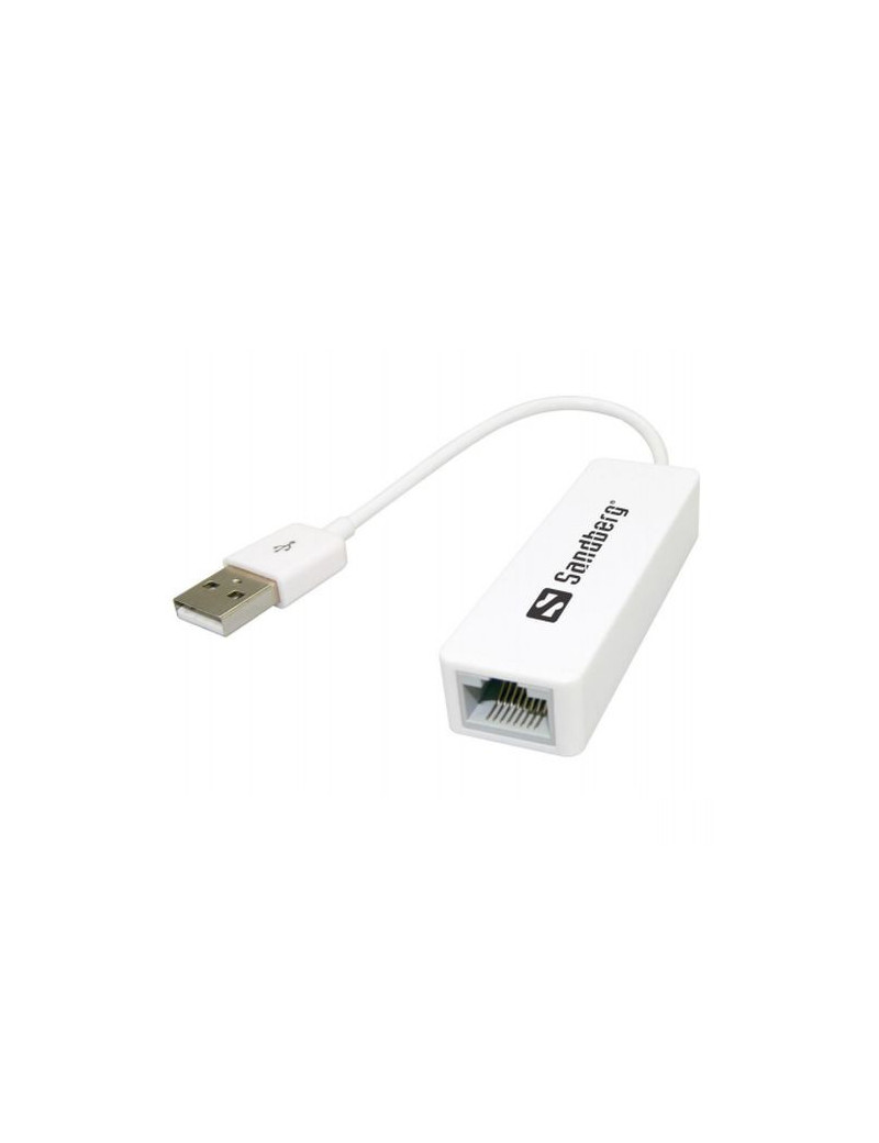 Sandberg (113-78) USB 2.0 to 10/100 Ethernet Network Adapter  5 Year Warranty