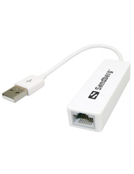 Sandberg (113-78) USB 2.0 to 10/100 Ethernet Network Adapter  5 Year Warranty