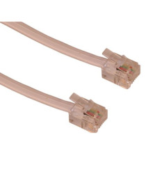 Sandberg RJ11 to RJ11 Cable  1.8 Metres  White  5 Year Warranty