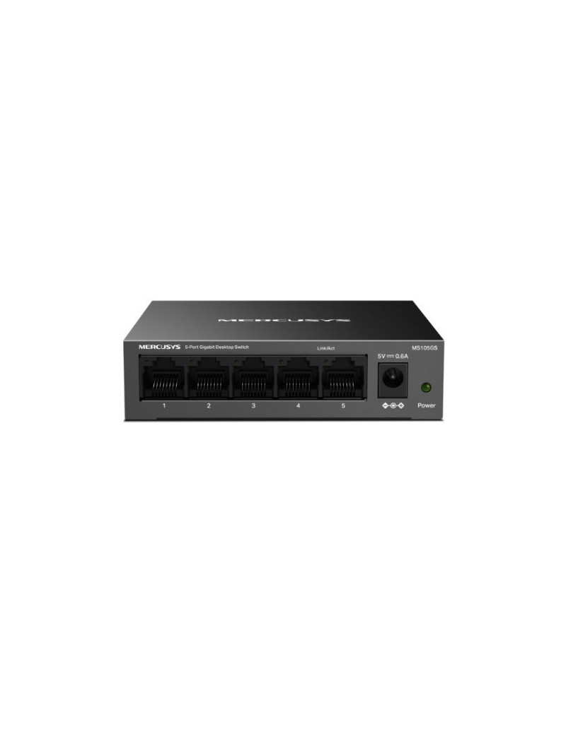 Mercusys (MS105GS) 5-Port Gigabit Unmanaged Desktop Switch  Steel Case