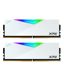 ADATA XPG Lancer RGB 32GB Kit (2 x 16GB)  DDR5  6400MHz (PC5-51200)  CL32  1.4V  ECC  XMP 3.0  PMIC  DIMM Memory  White