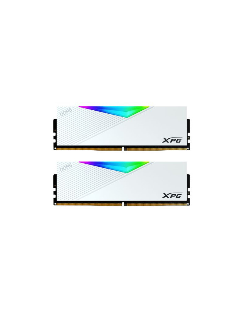 ADATA XPG Lancer RGB 32GB Kit (2 x 16GB)  DDR5  6400MHz (PC5-51200)  CL32  1.4V  ECC  XMP 3.0  PMIC  DIMM Memory  White