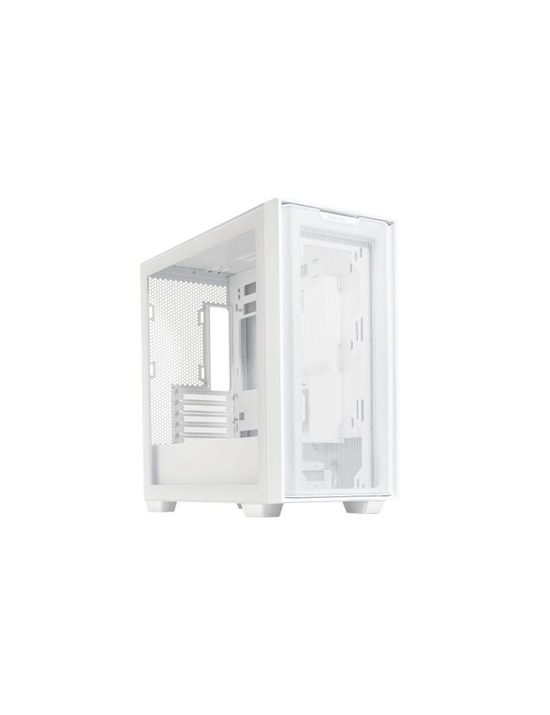 Asus A21 Gaming Case w/ Glass Window  Micro ATX  Mesh Front  380mm GPU & 360mm Radiator Support  Asus BTF Compatible  White