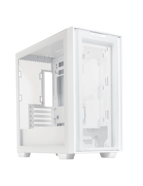 Asus A21 Gaming Case w/ Glass Window  Micro ATX  Mesh Front  380mm GPU & 360mm Radiator Support  Asus BTF Compatible  White