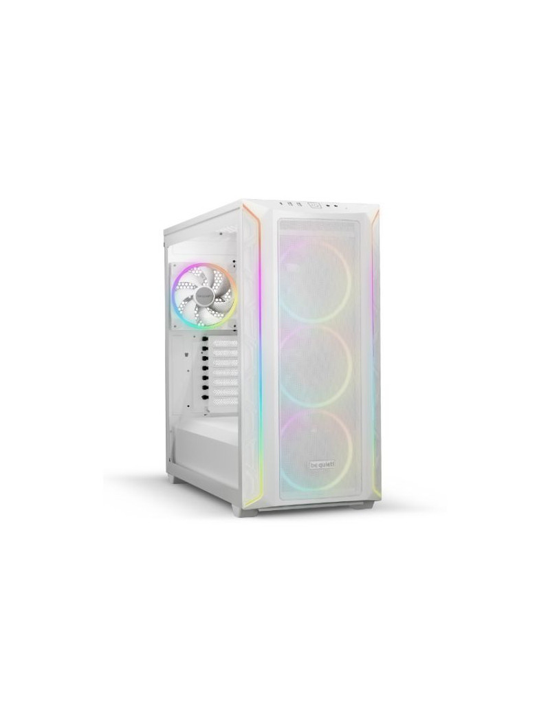 Be Quiet! Shadow Base 800 FX RGB Gaming Case w/ Glass Window  E-ATX  ARGB Front Strips & Controller  4x ARGB Fans & Hub  Mesh Airflow  USB-C  White