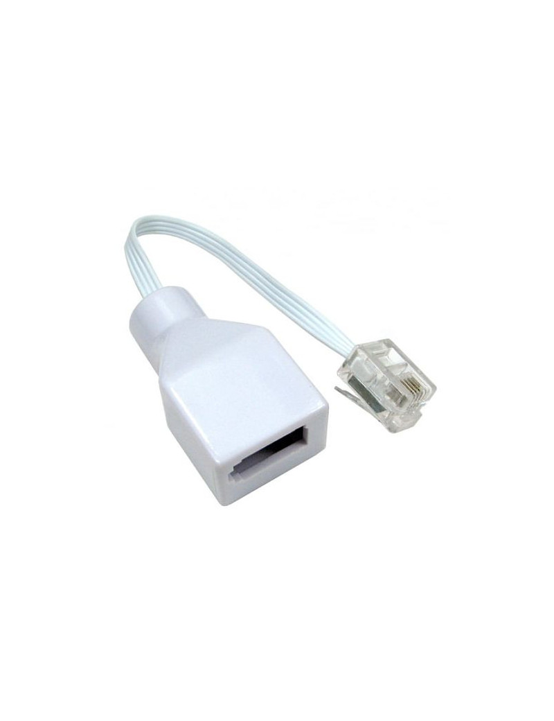 Spire RJ11 Male to BT Female Adapter  Gold Flashed Contacts  15cm