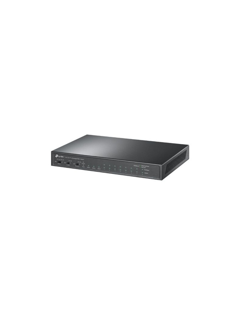 TP-LINK (TL-SL1311P) 8-Port 10/100Mbps + 3-Port Gigabit Desktop Switch with 8-Port PoE+  GB SFP Port