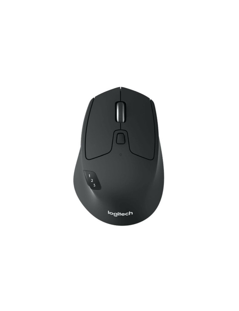 Logitech M720 Triathlon Wireless Optical Mouse  Easy Device Switch  1000 DPI  8 Buttons  Hyper Fast Scroll  Black